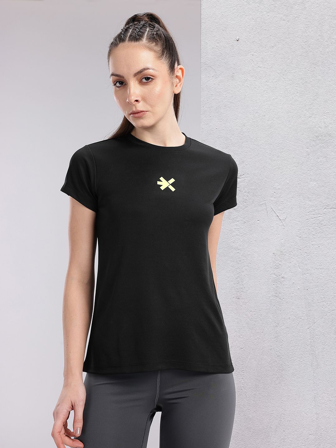 HRX by Hrithik Roshan Couple Collection Typography Printed Rapid-Dry Running T-shirt