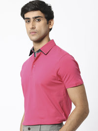 RARE RABBIT Men Casca Polo Collar Slim Fit Cotton T-Shirt