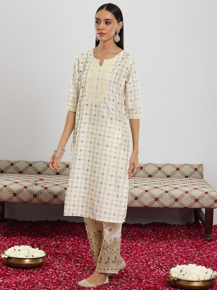 Libas Ethnic Motifs Printed Kurta with Palazzos & With Dupatta