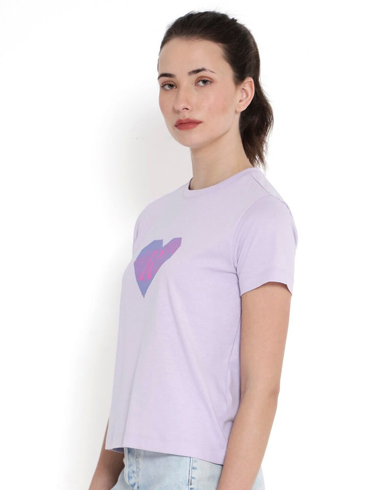 RAREISM Lee Graphic Printed Round Neck Cotton T-shirt