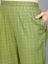 Gerua By Libas Women Green Printed Kurta with Trousers
