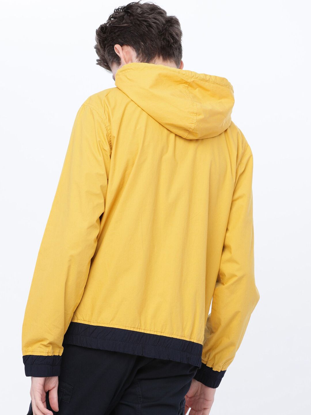HIGHLANDER Men Mustard Striped Bomber