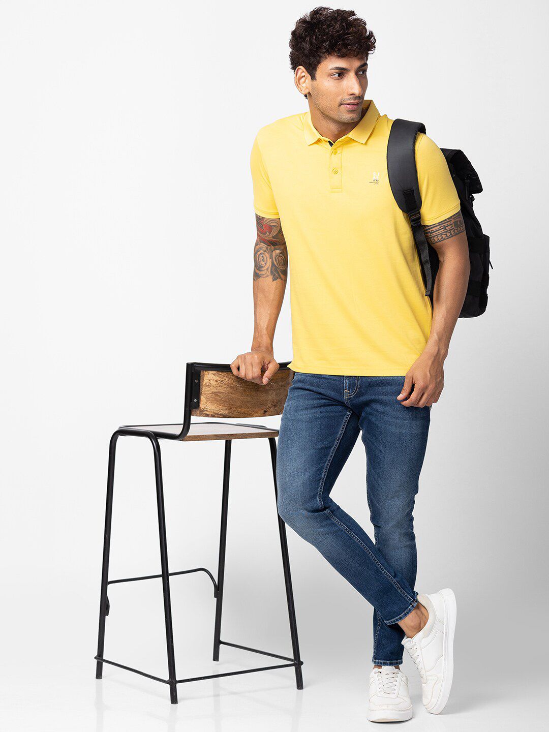 SPYKAR Men Polo Collar Slim Fit T-shirt