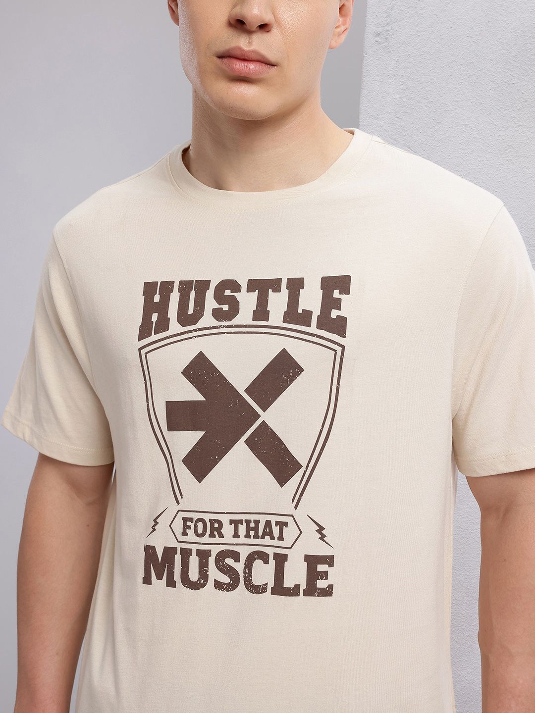 HRX by Hrithik Roshan Men Typography Printed Training T-shirt