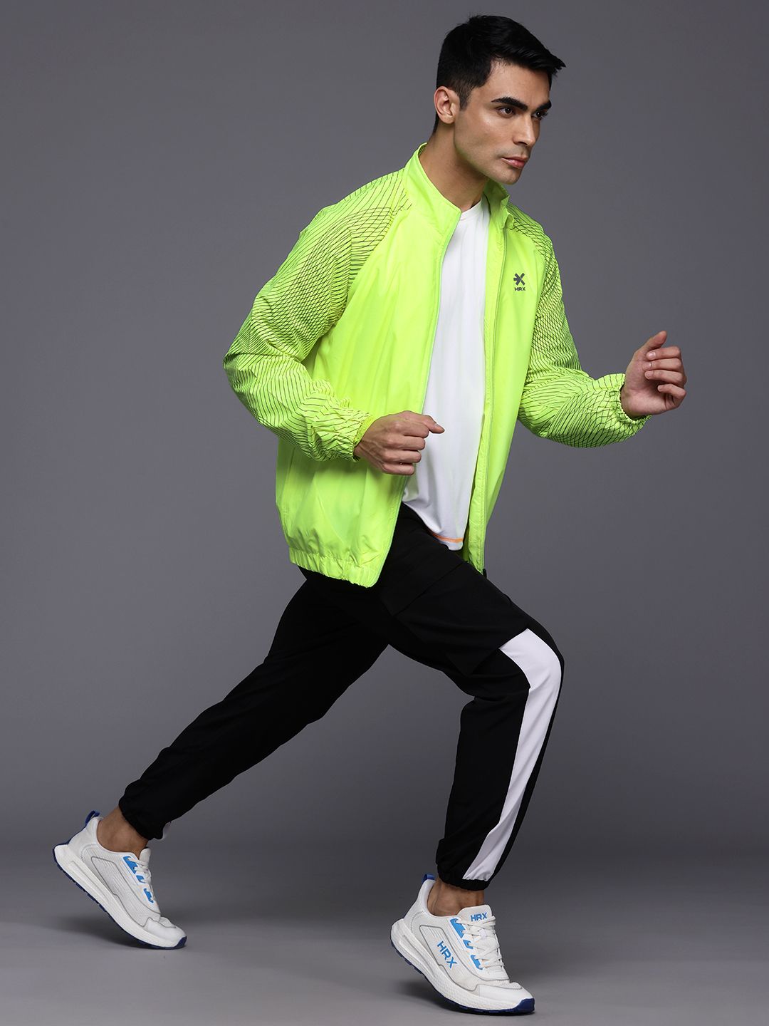 HRX by Hrithik Roshan Rapid-Dry Running Tailored Jacket With Reflective Detail