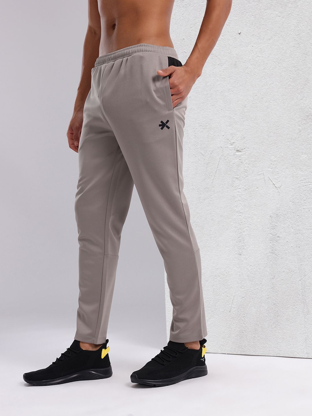 HRX by Hrithik Roshan Men Typography Detail Paneled Rapid-Dry Running Track Pants