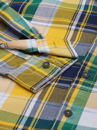 The Indian Garage Co Men Tartan Checked Cotton Casual Shirt