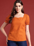 all about you Sweetheart Neck Cotton Top