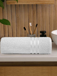MYTRIDENT Grey 400GSM Pure-Cotton Bath Towel