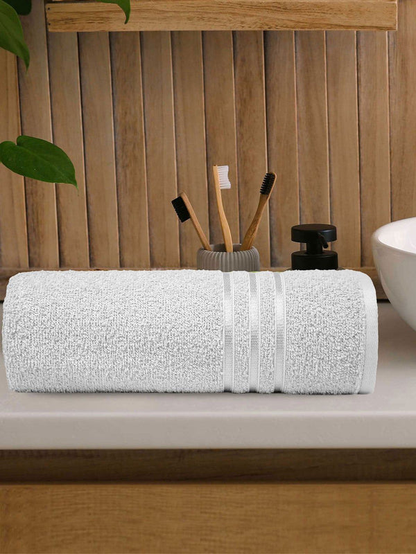 MYTRIDENT Grey 400GSM Pure-Cotton Bath Towel