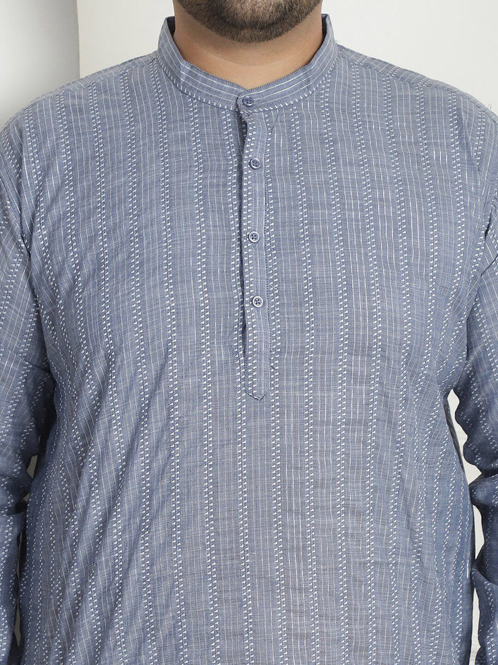 SOJANYA PLUS Geometric Embroidered Pure Cotton Kurta
