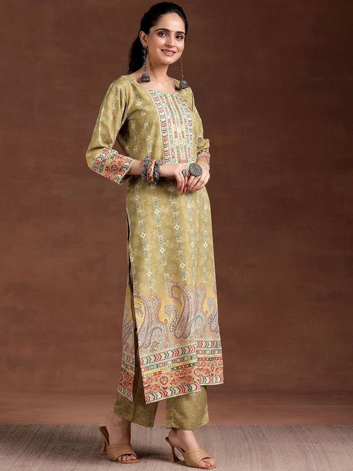Libas Ethnic Motifs Printed Round Neck Straight Kurta