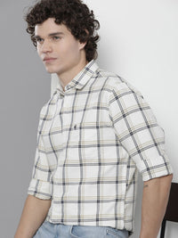 The Indian Garage Co Men Checked Pure Cotton Casual Shirt