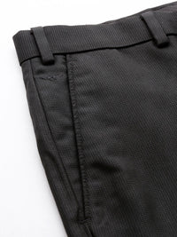 Park Avenue Men Self Design Textured Formal Trousers