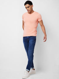 SPYKAR Men Slim Fit Low-Rise Heavy Fade Stretchable Jeans