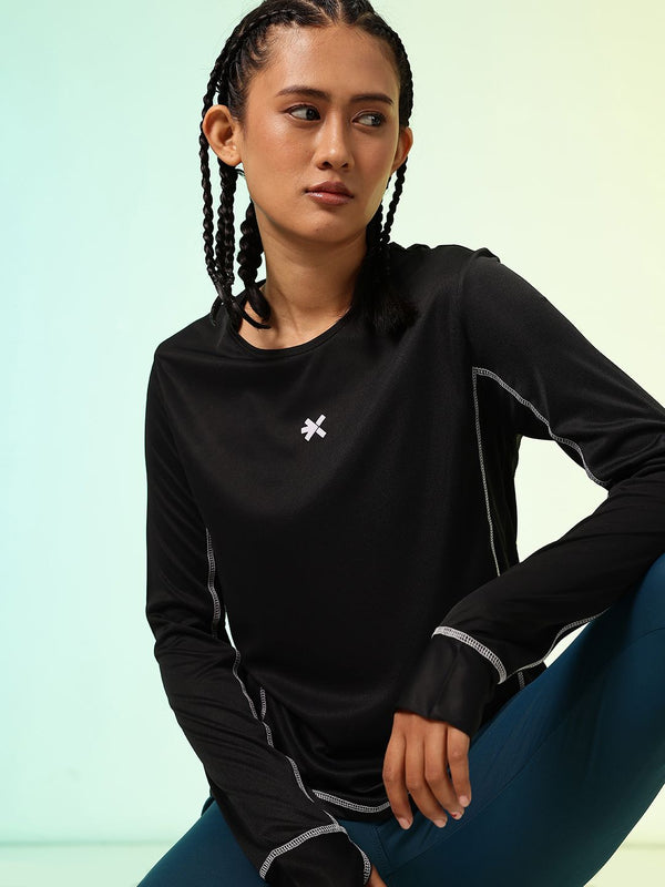 HRX by Hrithik Roshan New Era Story Contrast Stitch Rapid Dry Running T-shirt