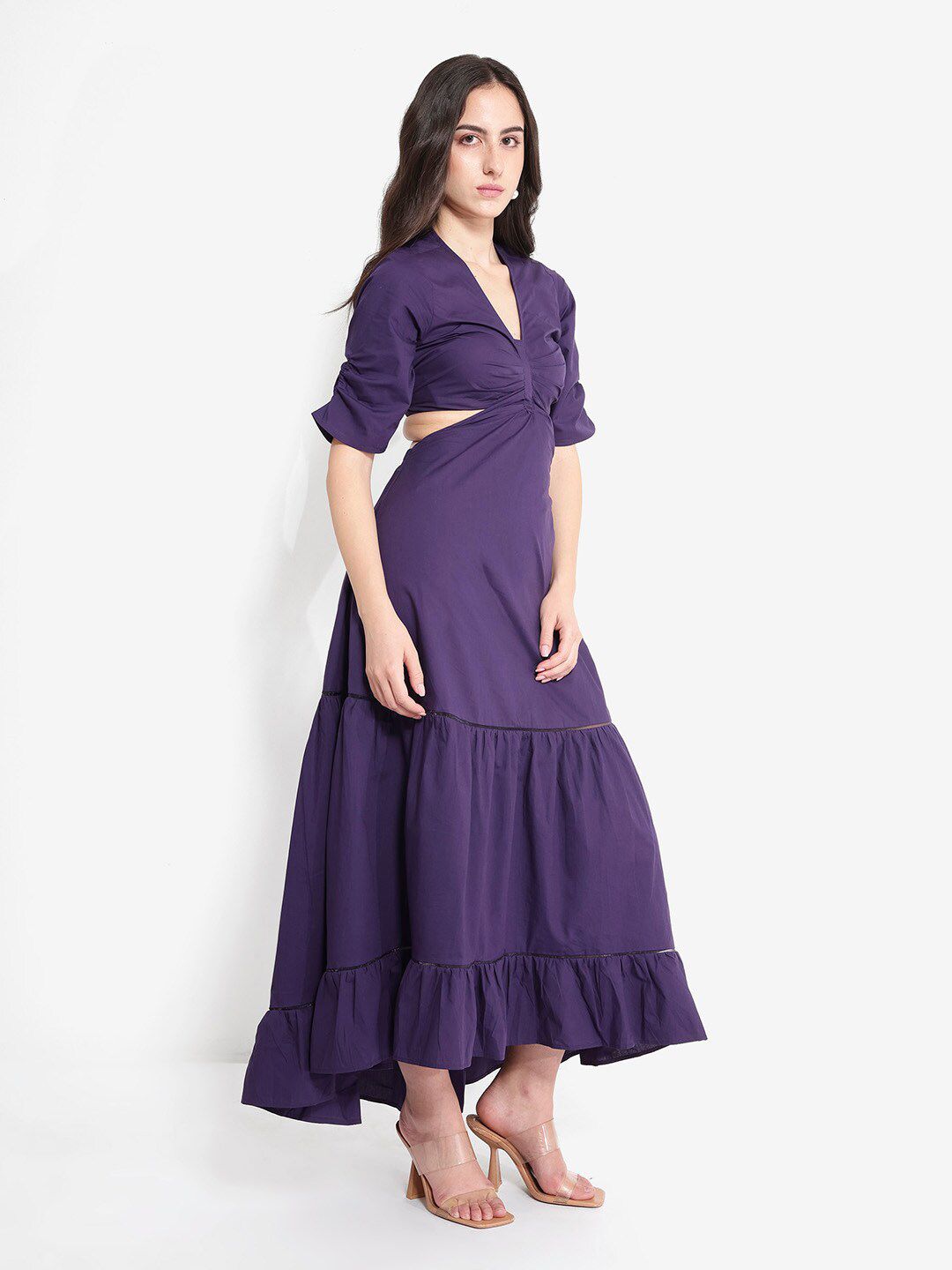 Rareism Cut Out Maxi Dress