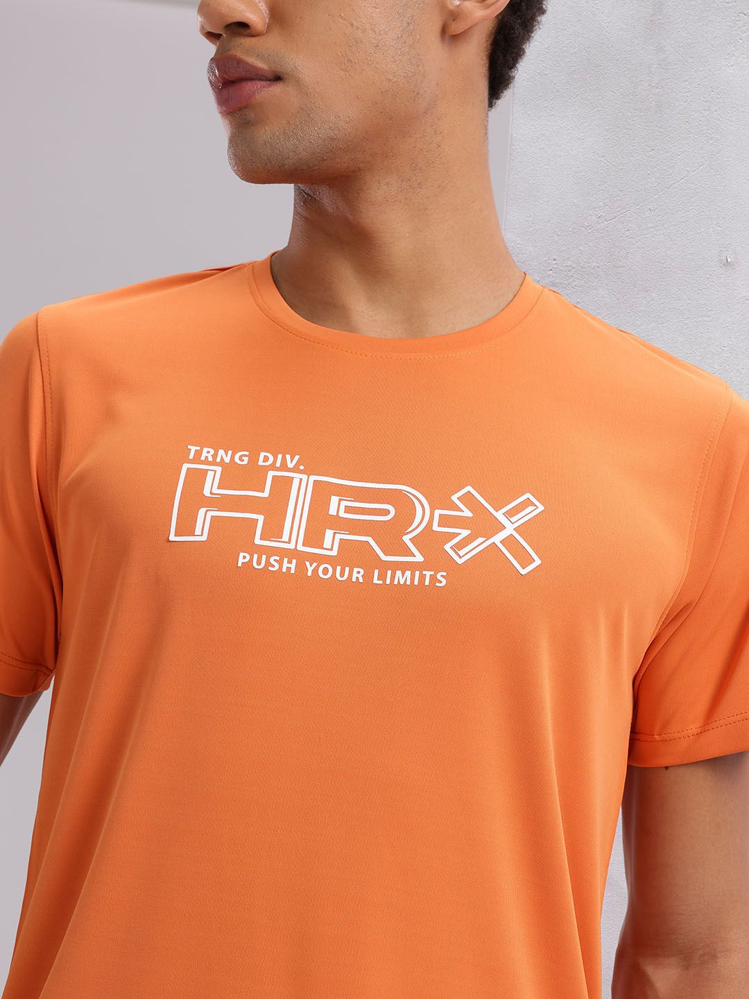 HRX by Hrithik Roshan Men Typography Printed Rapid-Dry Training T-shirt