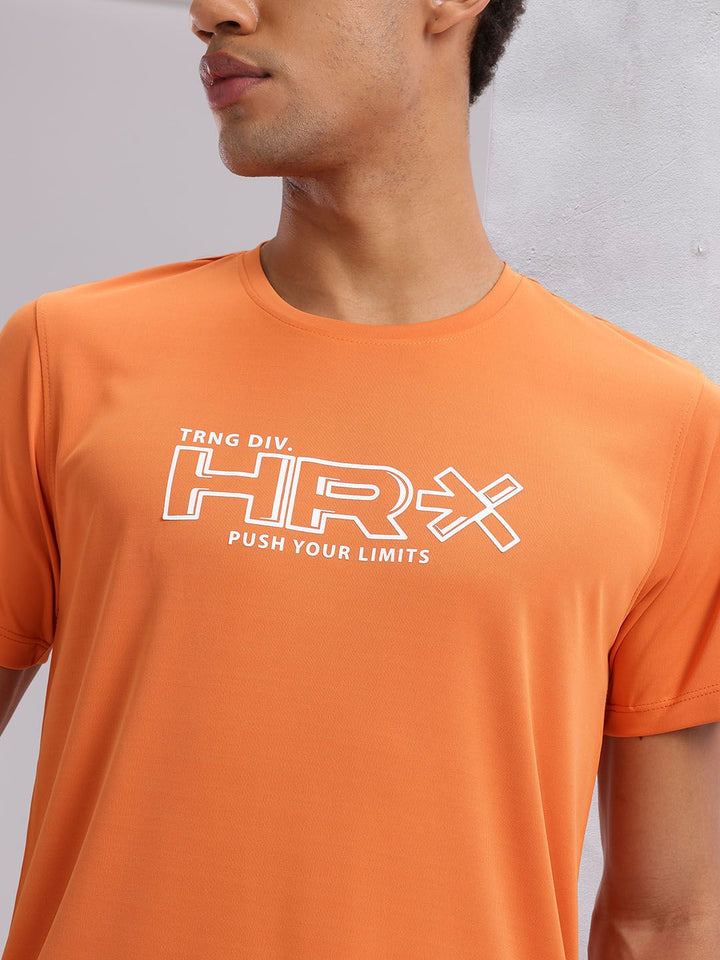 HRX by Hrithik Roshan Men Typography Printed Rapid-Dry Training T-shirt