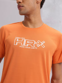 HRX by Hrithik Roshan Men Typography Printed Rapid-Dry Training T-shirt