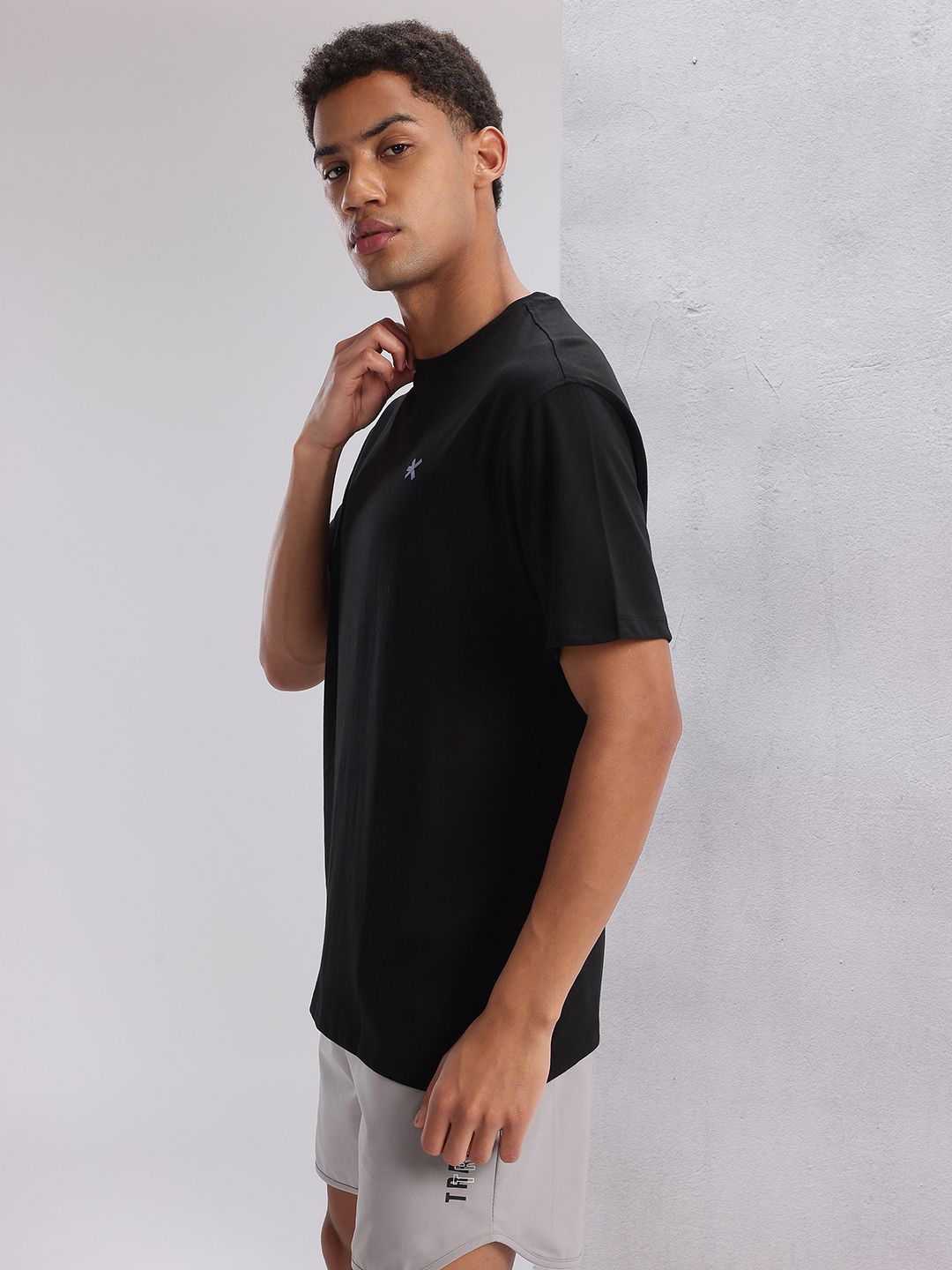 HRX by Hrithik Roshan Twin Collection Typography Printed Drop-Shoulder Sleeves T-shirt