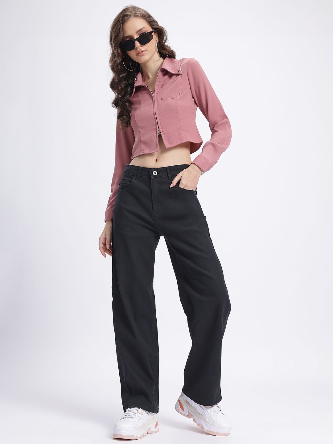 DressBerry Women Rollers Straight Fit Jeans