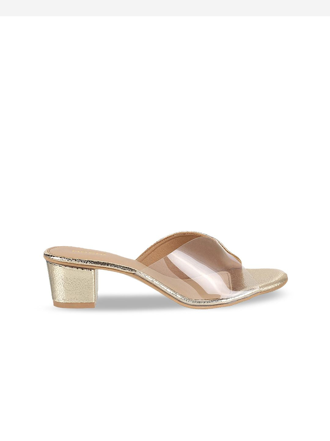 Mochi Textured Open Toe Block Heels