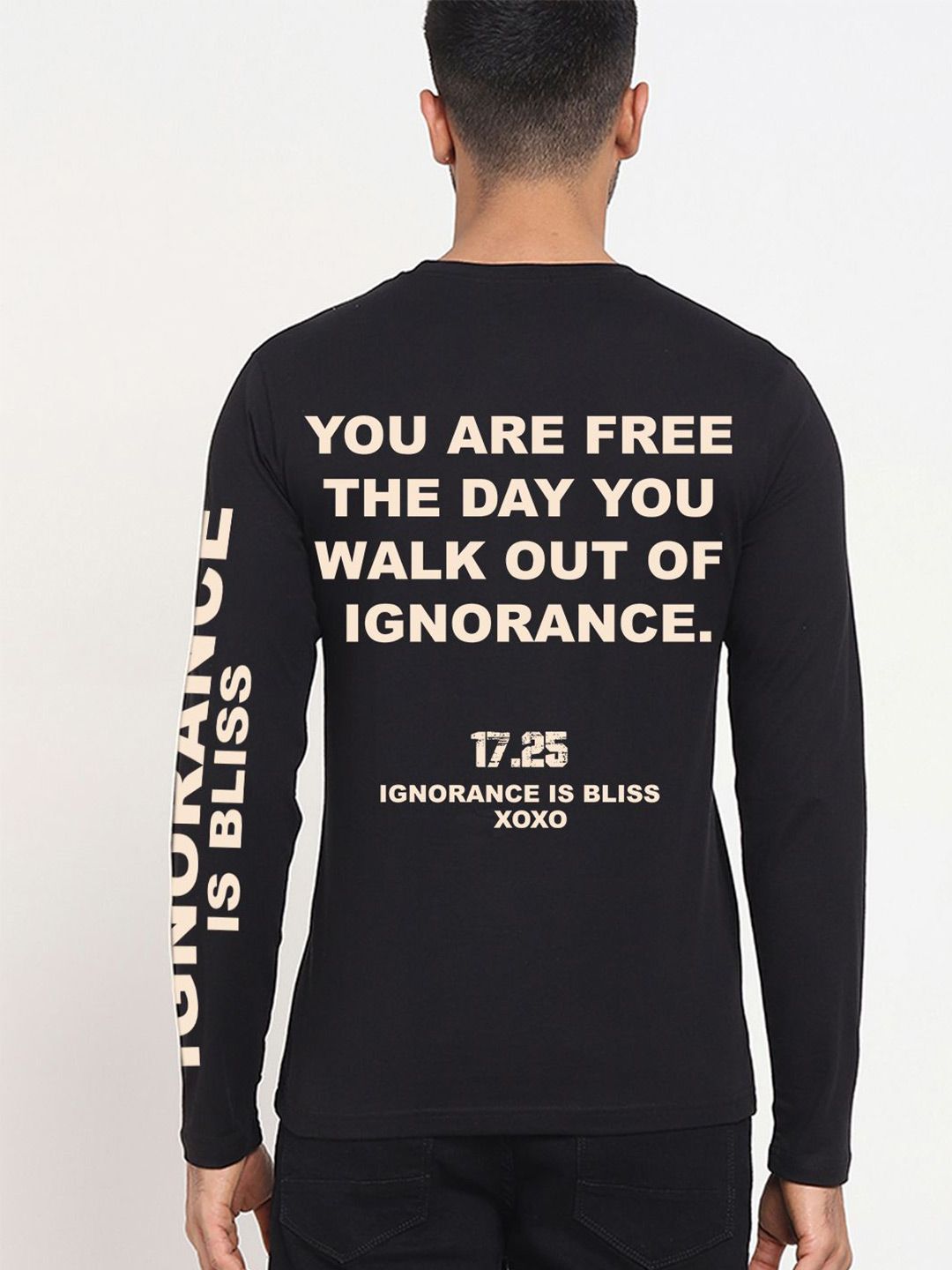 Bewakoof Men Typography Printed Round Neck Pure Cotton T-shirt