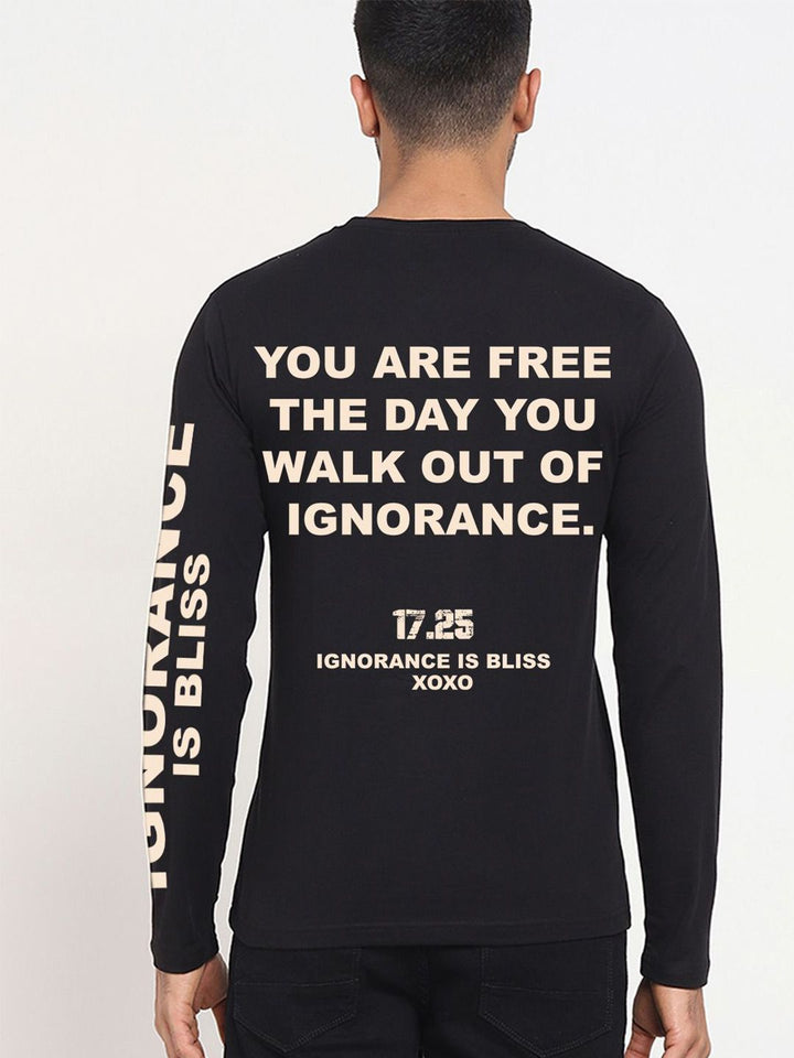 Bewakoof Pure Cotton Typography Printed Round Neck T-shirt