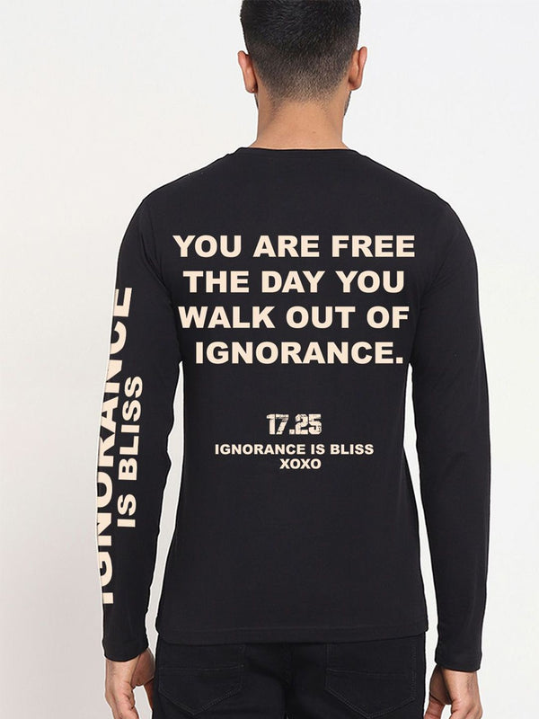Bewakoof Cotton Typography Tulen T-Shirt Leher Pusingan