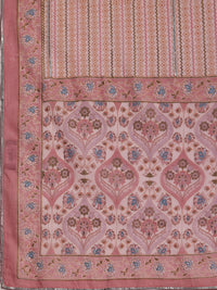 Libas Floral Printed Panelled Gotta Patti Pure Cotton Kurta with Palazzos & Dupatta