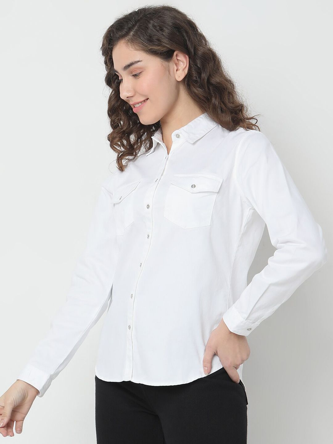 SPYKAR Spread Collar Cotton Casual Shirt