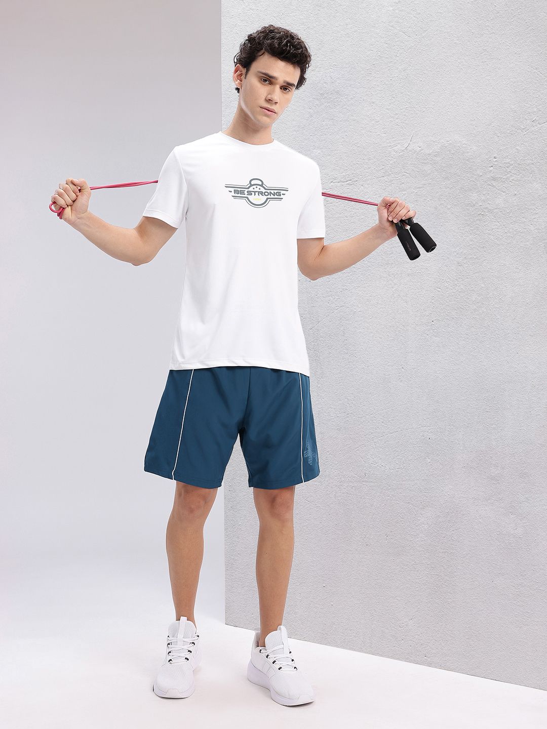 HRX by Hrithik Roshan Men Brand Logo Print Paneled Training Shorts