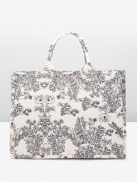 Lino Perros Floral Printed Structured Laptop Bag