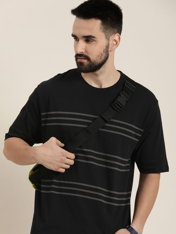 DILLINGER Men Striped Oversized T-shirt