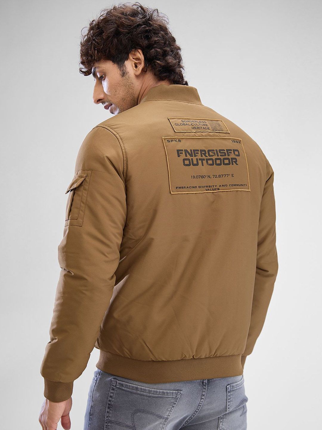 SPYKAR Men Full Sleeve Regular Fit Bomber Jacket