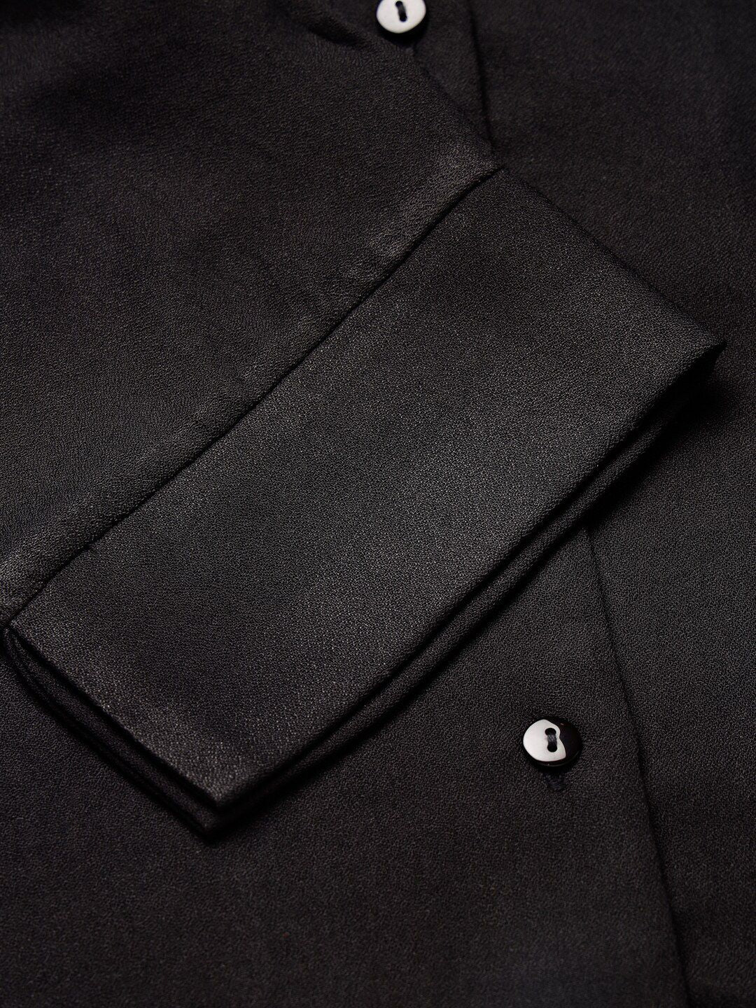Style Quotient Black Smart Regular Fit Formal Shirt