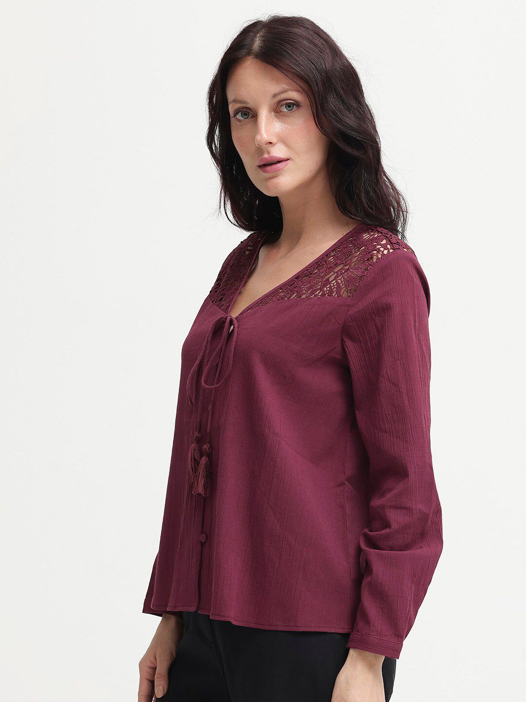 RAREISM Cotton Styled Back Top