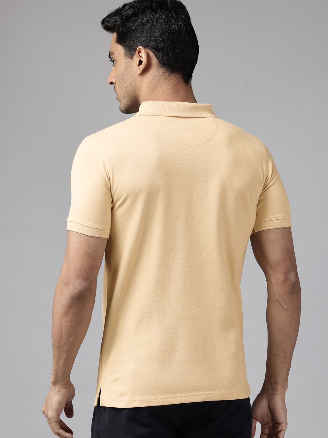 Park Avenue Solid Polo Collar T-shirt