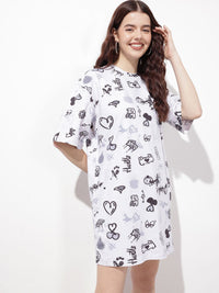 DressBerry Comfort Calling Printed Paradise T-shirt Dress