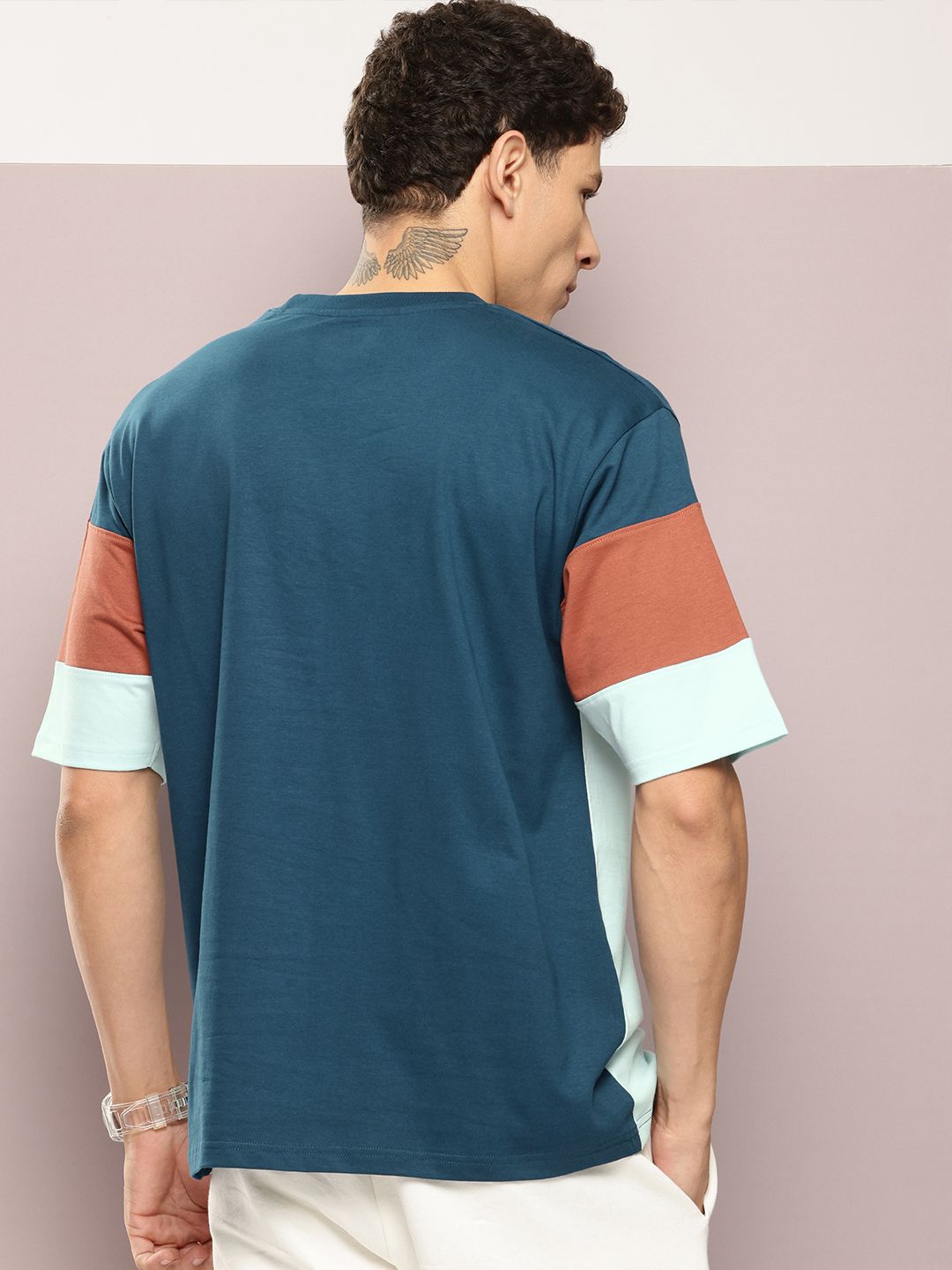 DILLINGER Men Typography Printed Oversized T-shirt
