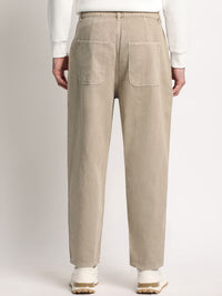 THE BEAR HOUSE Men Pleated Relaxed Fit Clean Look Pure Cotton Jeans