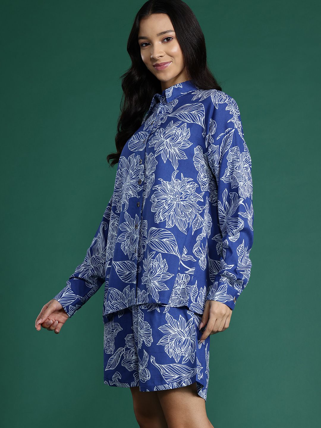 DressBerry Floral Print Pure Cotton Co-Ords