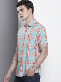 The Indian Garage Co Slim Fit Opaque Checked Casual Shirt