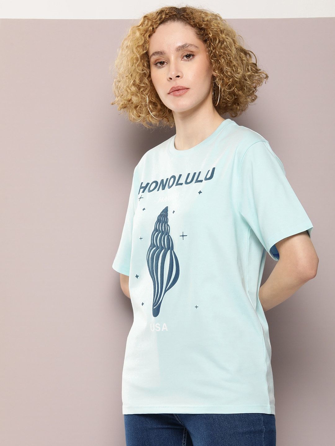 DILLINGER Graphic Printed Oversized Embossed Pure Cotton T-shirt