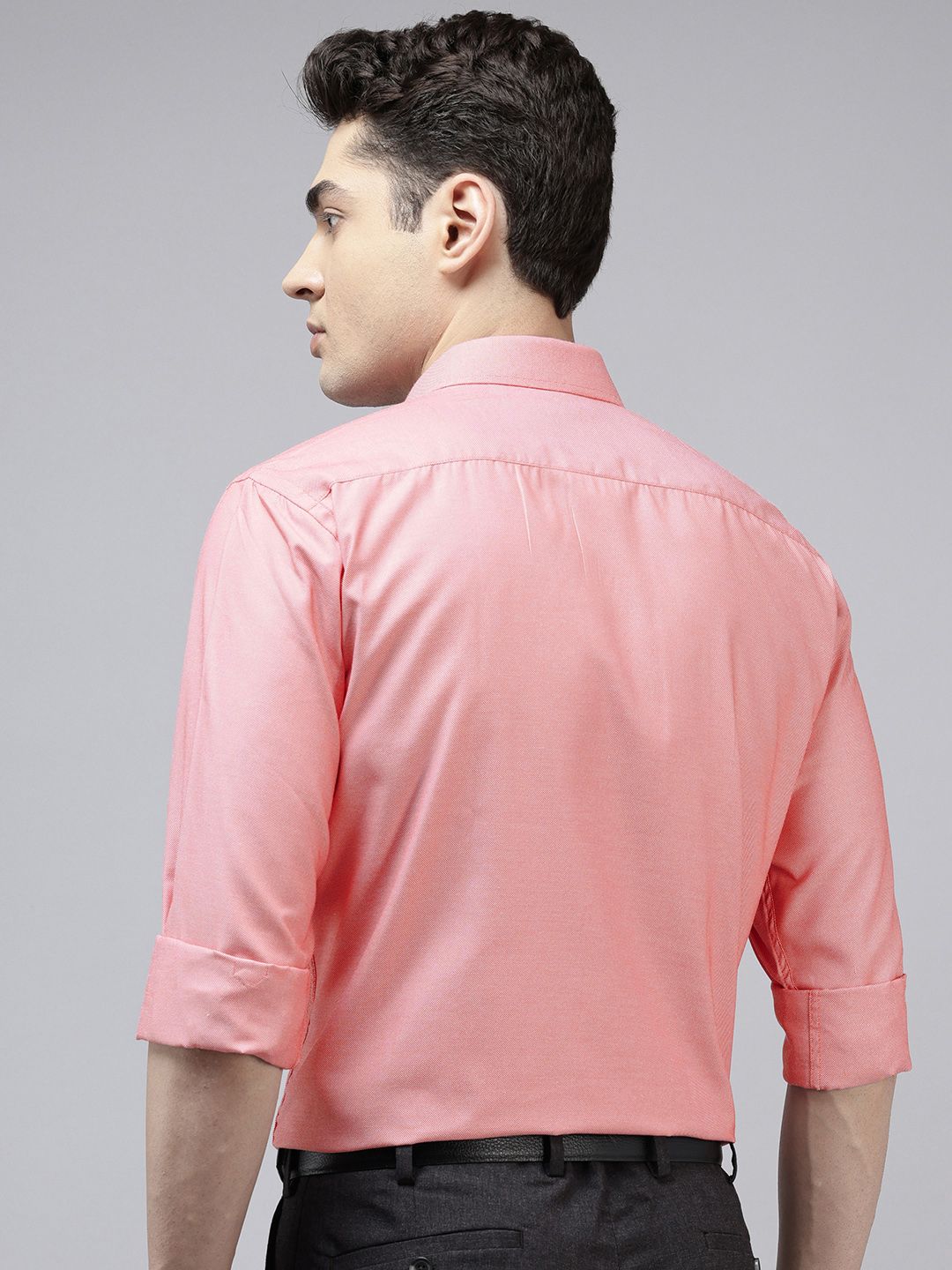 Park Avenue Self-Design Slim Fit Formal Shirt