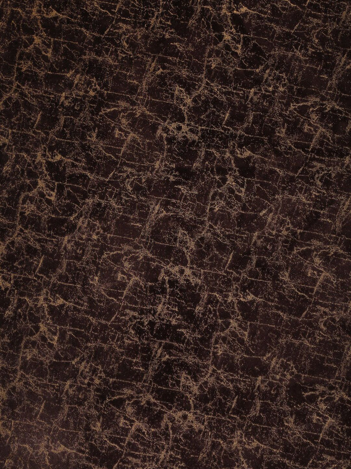 Cortina Brown Set of 2 Abstract Room Darkening Velvet Window Curtains