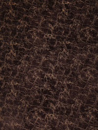 Cortina Brown Set of 2 Abstract Room Darkening Velvet Window Curtains