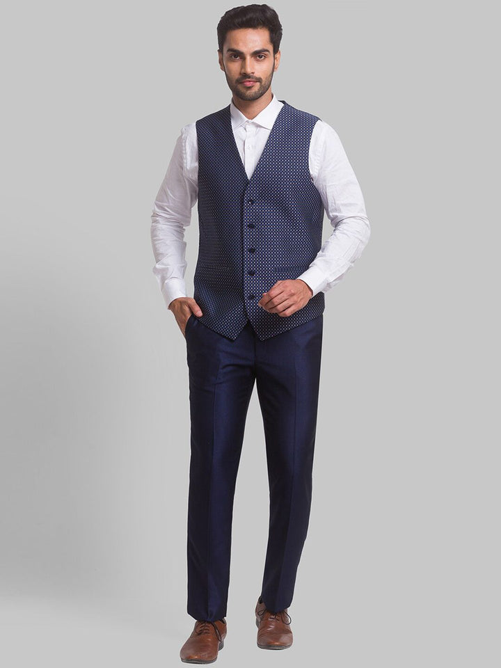Park Avenue Men Single Breasted Slim Fit 3-Peice Formal Suit