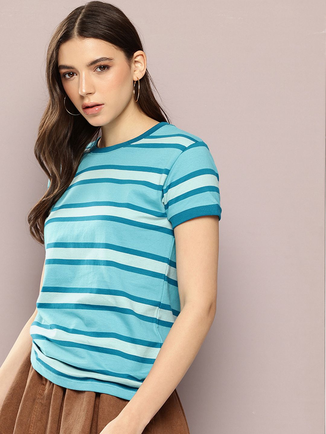 Dillinger Womens Short Sleeve Regular Yarn Dyed Tshirt